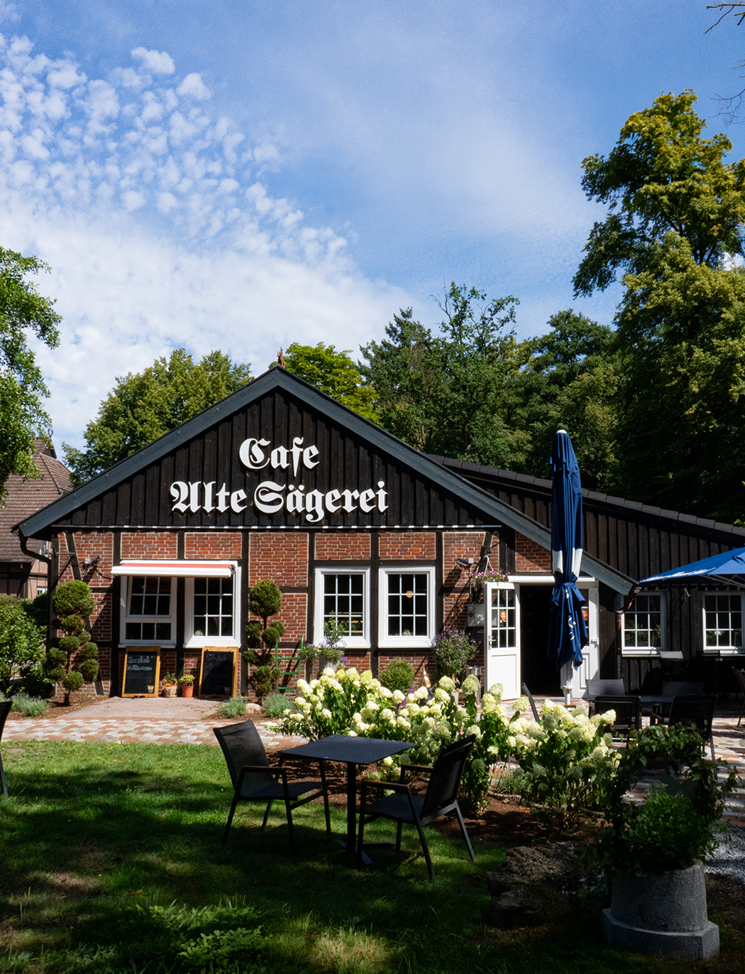 Café Alte Sägerei – Fachwerkhaus mit Garten